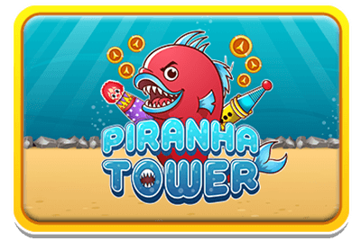Voice-controlled tower defense game against mutant piranhas