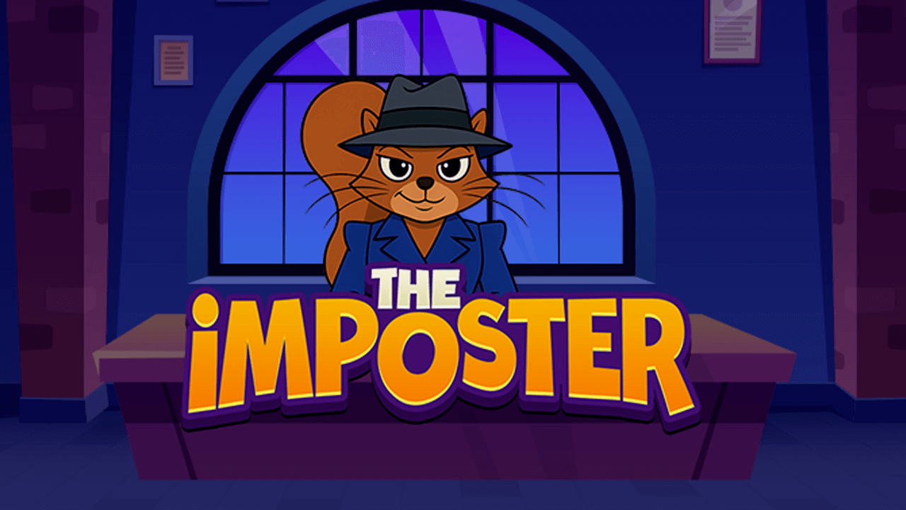 The Imposter, Alexa spy game, squirrel in trench coat and hat looks liek secret service agent